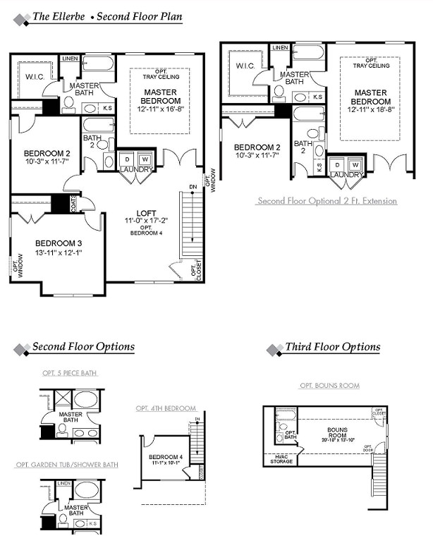 Ellerbe Floor Plan Parkview Estates Eastwood Homes